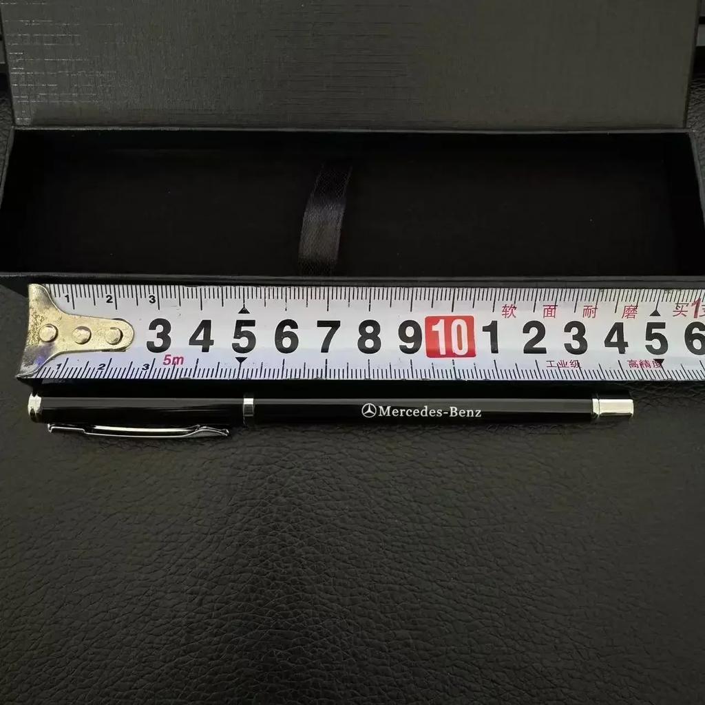 CRB1 Car Logo Emblem Portable Ball Pen Auto Parts For Mercedes Benz S320 W164 W203 W204 W168 C180 E320 A200 CLA Maybach C E S Class