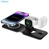 3 In 1 For Iphone 14 13 12 11 Xs Xr X Magnetic Wireless Charger Foldable Fast Charging For Apple Watch Iwatch 8 7 Airpods 3 Pro