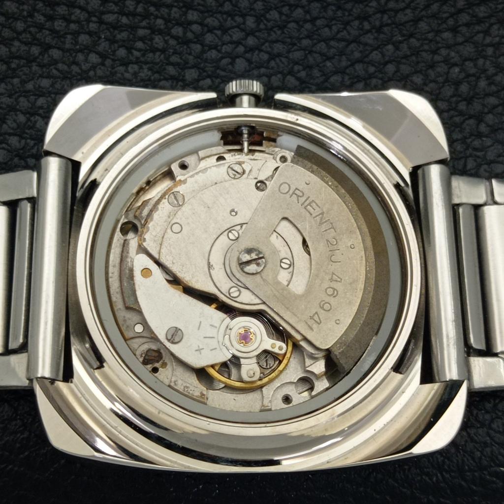 USED ORIENT AUTOMATIC 46941 JAPAN MENS VINTAGE PEACH COLOR DIAL WATCH A702210-5 R123-a702210