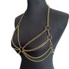Metal Chain Bra Harness Chest Chain Beach Body Chain For Woman  New Fashion Body Jewelry