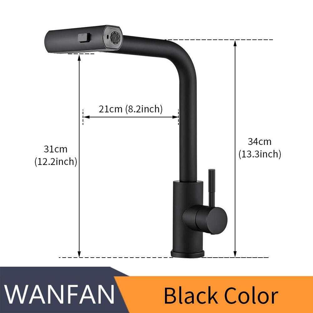 4 режима водопад кухонный кран струя распылитель из нержавеющей стали горячая холодная вода одно отверстие крепление на бортик смеситель для мойки кран 3668