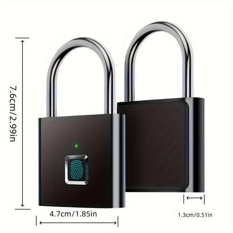 Fingerprint Padlock, Fingerprint Lock, Keyless Biometric Lock For Luggage, Backpack, Backpack, Bicycle, Study Locker, Storage Locker Lock
