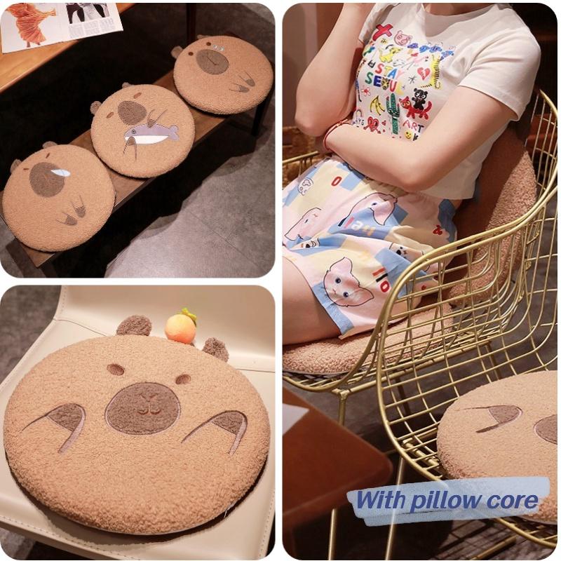 Cute Cartoon Water Deer Cushion Thickened Seat Cushion For Office Non-slip Chair Pad