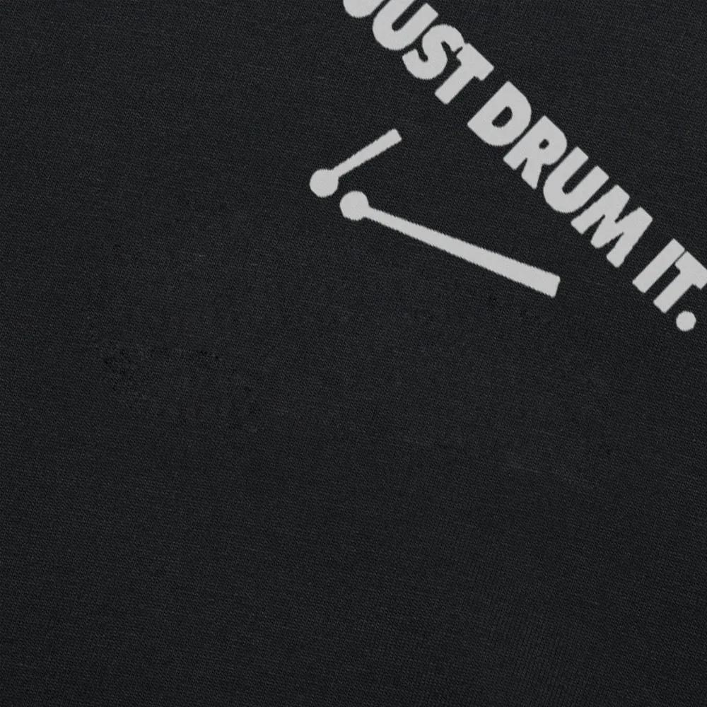 Крутые Барабаны Барабанщик Рок-н-ролл Саркастичные Смешные Графические Хлопковые Футболки с Коротким Рукавом Новинка Футболка с Круглым Вырезом