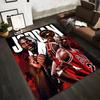 "Basketball Legend Design with Trophy Print - Non-slip rug suitable for living room and bedroom sofas"