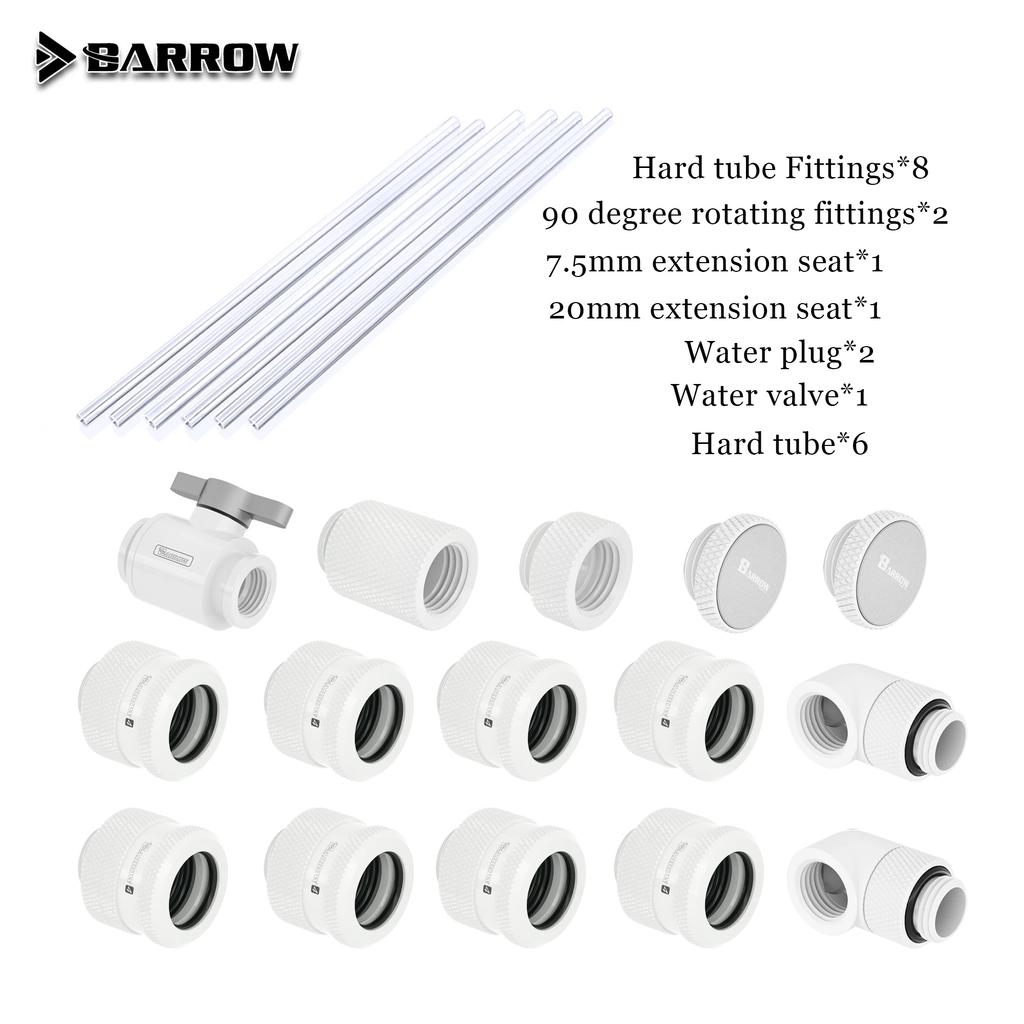 Barrow AIO PC Hard tube fittings Water Cooling Kit DIY Computer With Fittings Liquid Loop Kit Silver Black Gold White