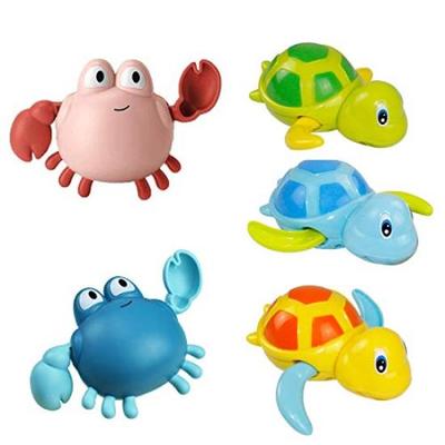 Набор из 5 игрушек для ванны, игрушка для бассейна, игрушка для ванны, детская игрушка, популярная летняя игрушка, плавающая черепашка, игрушка для ванны, игрушка для ванны, водные игры, популярный (Краб + Черепаха)