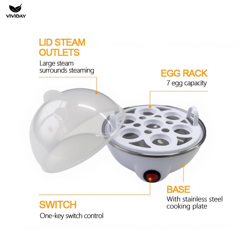 Прибор для приготовления завтрака, яйцеварка, однослойный, прозрачный и видимый, удобная активация одним нажатием, подходит для вареных яиц, парового заварного крема