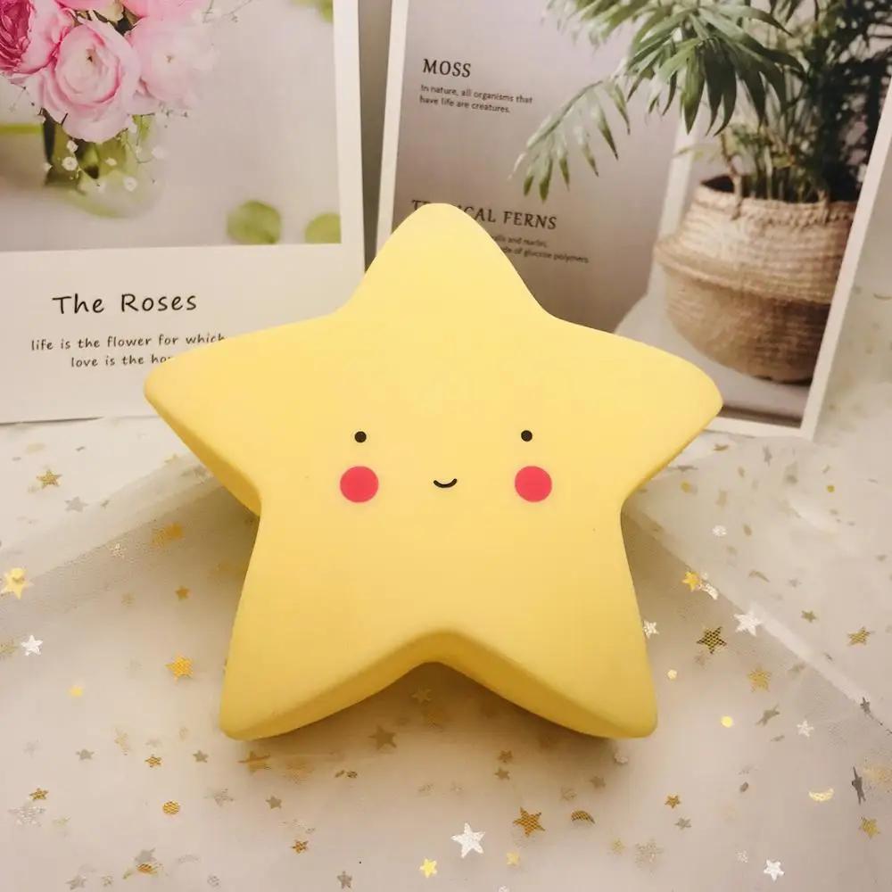 Mini LED Night Light Cartoon Fantasy Star Moon Interior Lighting Bedside Light Baby Room Decoration Children Gift Toy Night Lamp