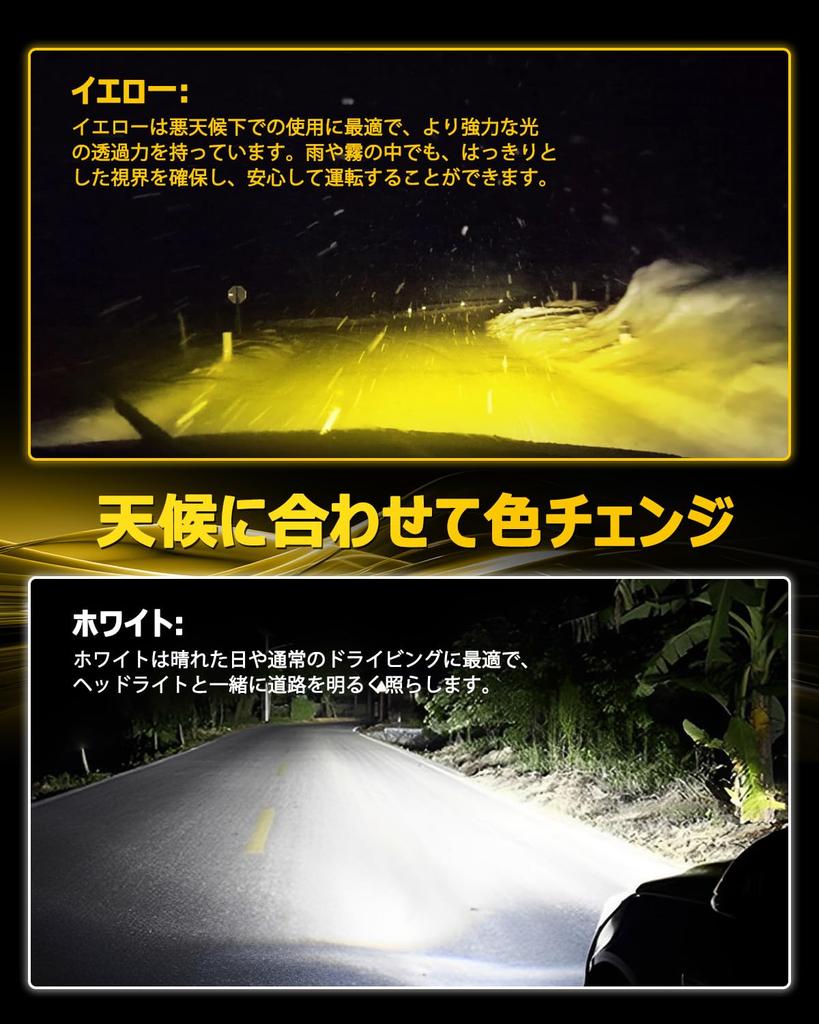 AUXITO H8 H11 H16 H9 Светодиодная противотуманная фара, Светодиодная противотуманная фара с переключением цвета,