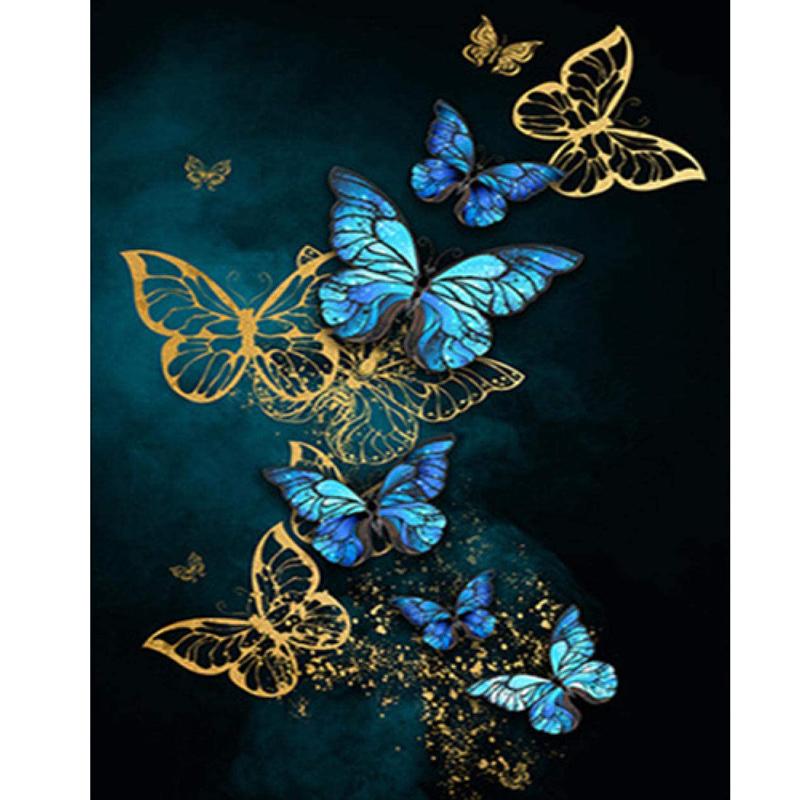 DIY Butterfly 5D Diamond Painting Full Round Drill Mosaic Animal Diamont Embroidery Cross Stitch Kits Resin Home Decor Art Gift