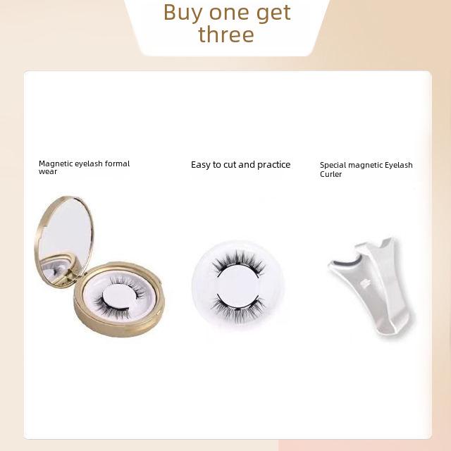 Магнитные ресницы Ультра-натуральный вид Без клея Легкие Многоразовые Водонепроницаемые Долговечные Натуральные ресницы Накладные ресницы Легко наносить