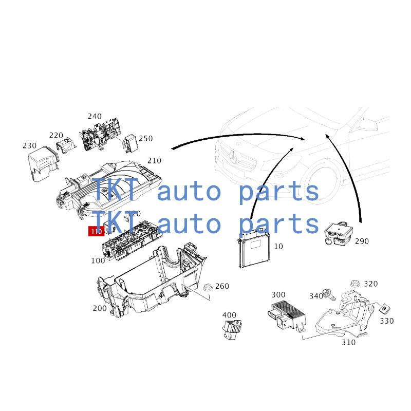 TKT Auto Parts For A0009828023 CL A200 CL  A220 GL A45 GL S400 Relay plug position F