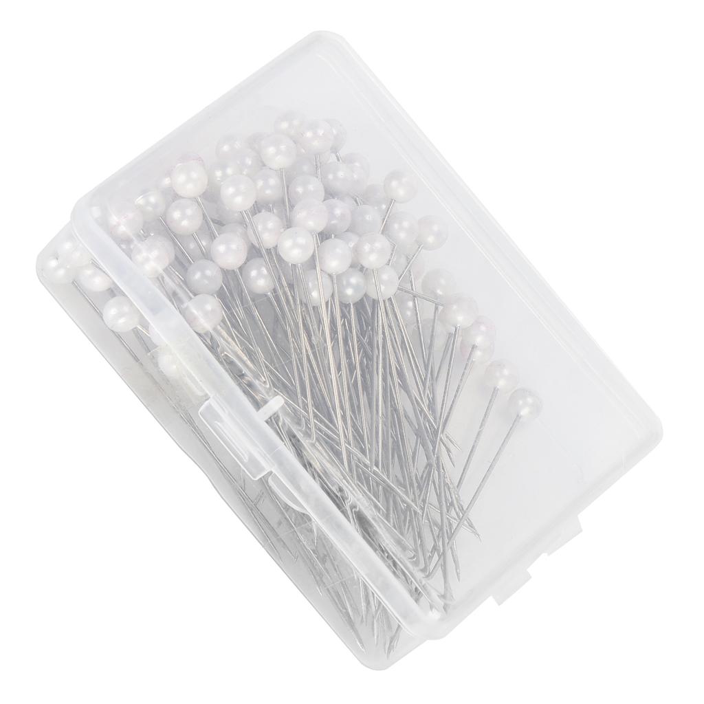 100Pcs Pearl Pins Round Head Fixing Positioning Needles Straight Sewing Decoration Supplies