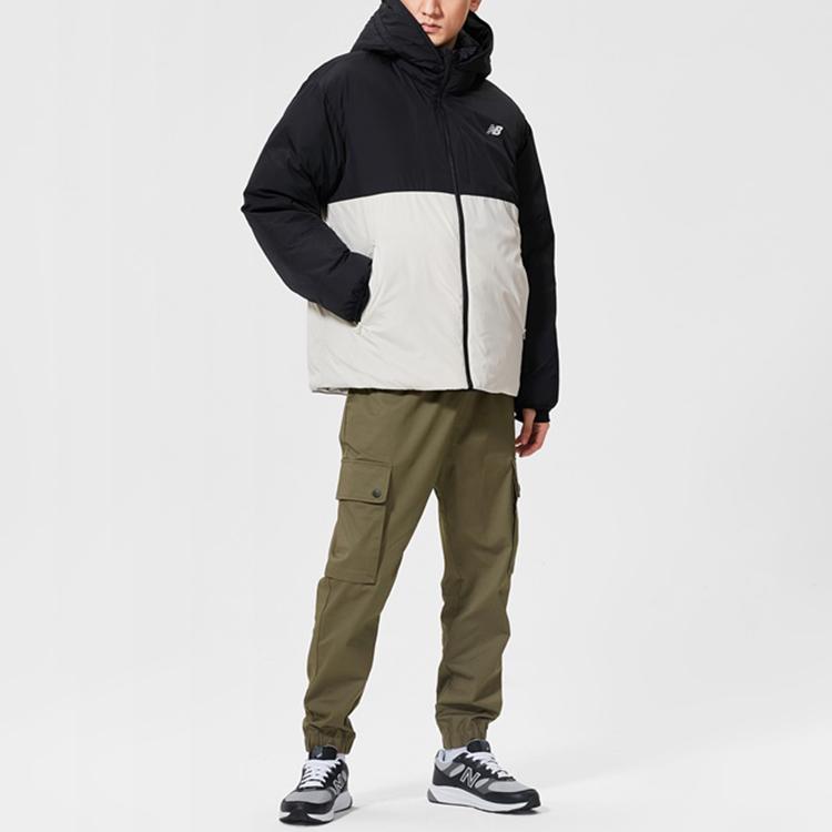 New Balance Пуховики Мужские Черный/Белый Стойка Умеренный Другое NPA4S013BK
