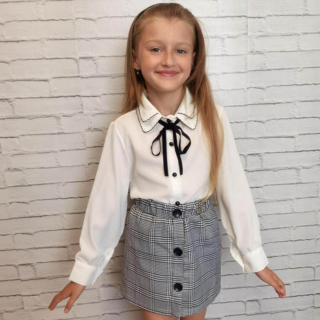 Рубашки для девочек, хлопковая повседневная детская одежда, белые блузки для девочек, рубашки с длинными рукавами для девочек, осенне-весенняя детская одежда