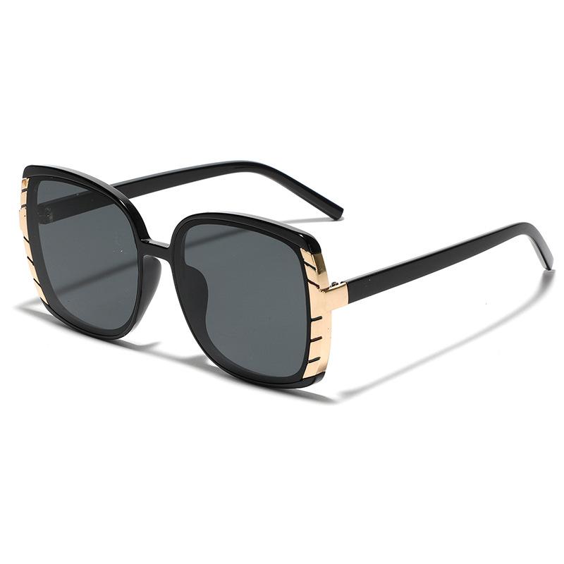 Очки Большие квадратные солнцезащитные очки Мужские солнцезащитные очки, закрывающие лицо Женские Ins Xiaohongshu