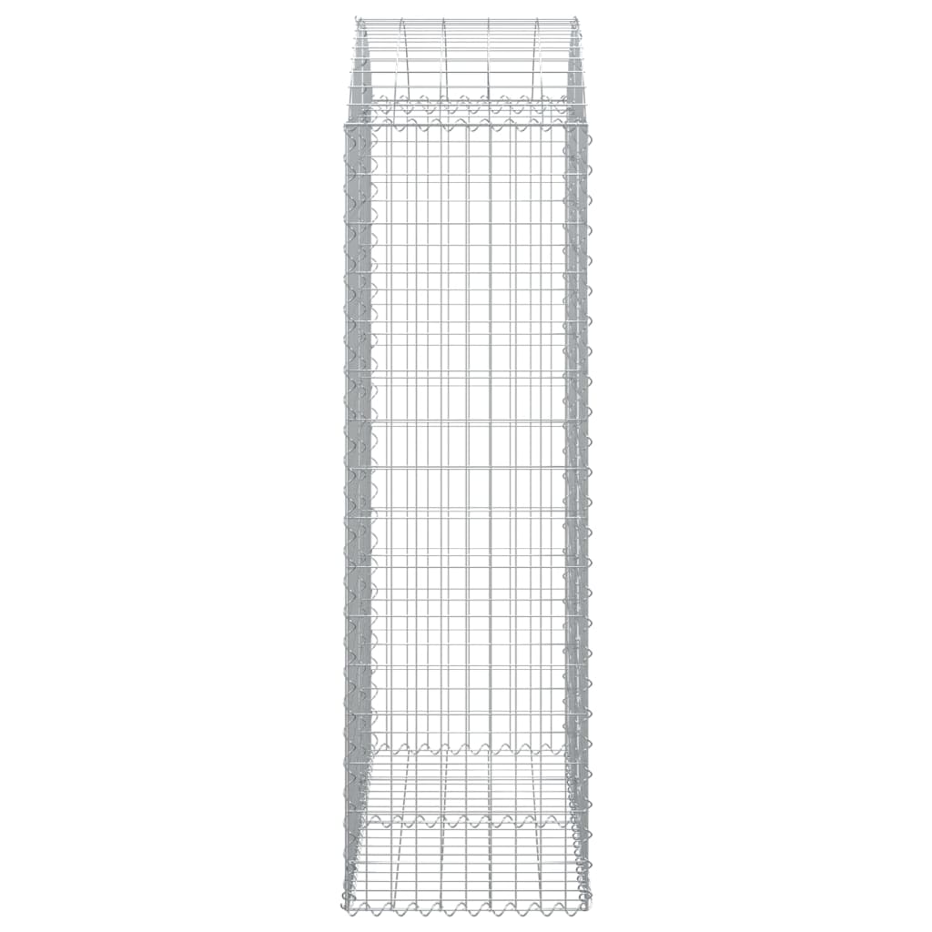 Gabion with High Arch 100x50x160 180 cm Galvanized Iron