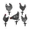 Статуи Курица Искусство Двор Лужайка Колья Курица Двор Декор Садовое Украшение Декор