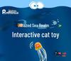 PETSVILLE Interactive Catnip Feather Toy with Sea Scenery Plush