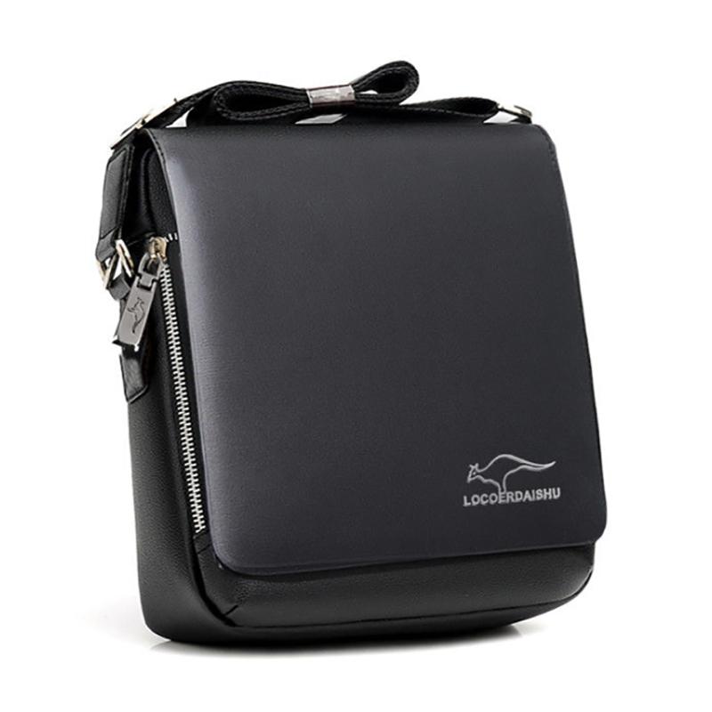 Messenger Shoulder Bag Men Leather Briefcase Casual Business Crossbody Handbag