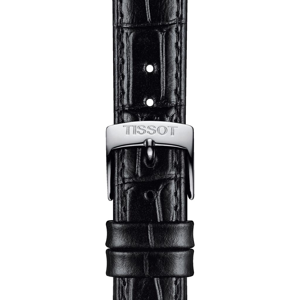 Tissot Мужские модные часы с кожаным ремешком и серебристым циферблатом T122.207.16.036.00