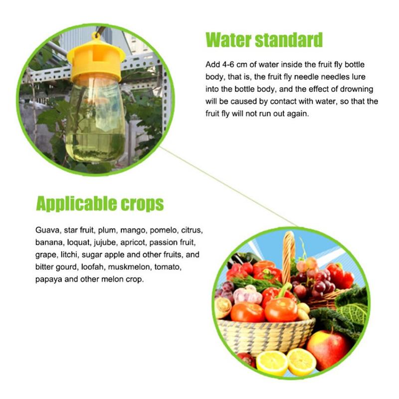 1 шт. ловушка для ос, фруктовых мушек, мух, насекомых, ошибок, подвесная ловушка для меда, ловушка-убийца