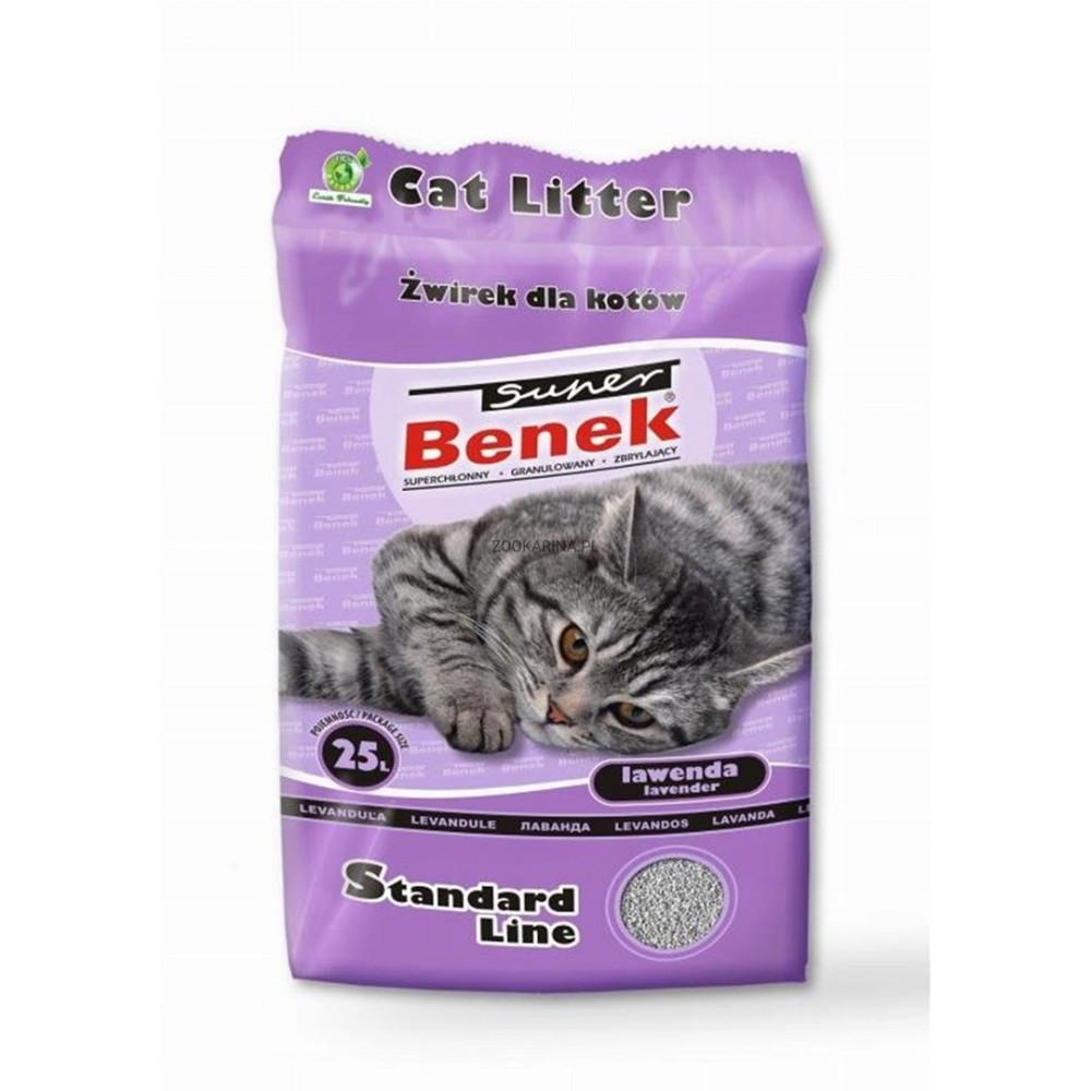 Super Benek Standard Lavender - Clumping Cat Litter - 25 L (20 Kg)