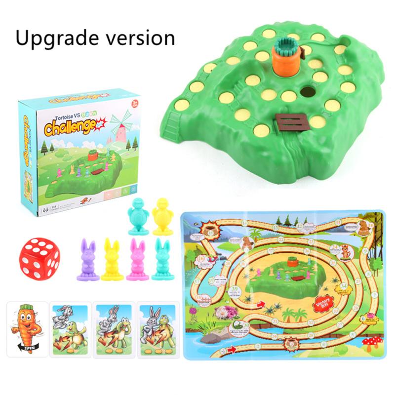 Tortoise Hare Off-road Race Toys Tabletop Parent-child Interactive Game Guard Carrot Competition
