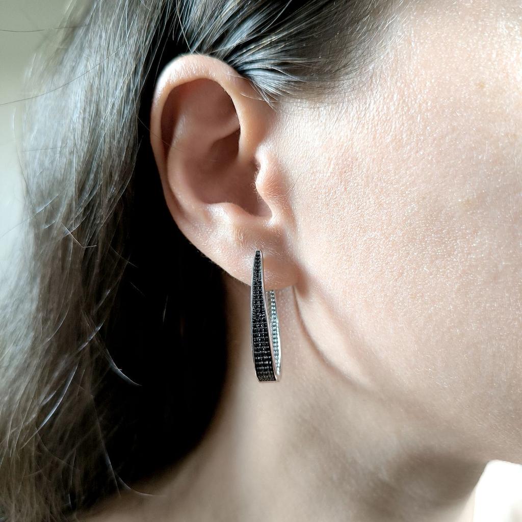 Серебряные серьги с фианитами (2161233)