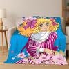 Candy Candy Girl Cartoon Anime Flannel Blanket Soft Warm Blanket Throw Blanket for Bedroom Living Room Bed Travel Picnic Gift
