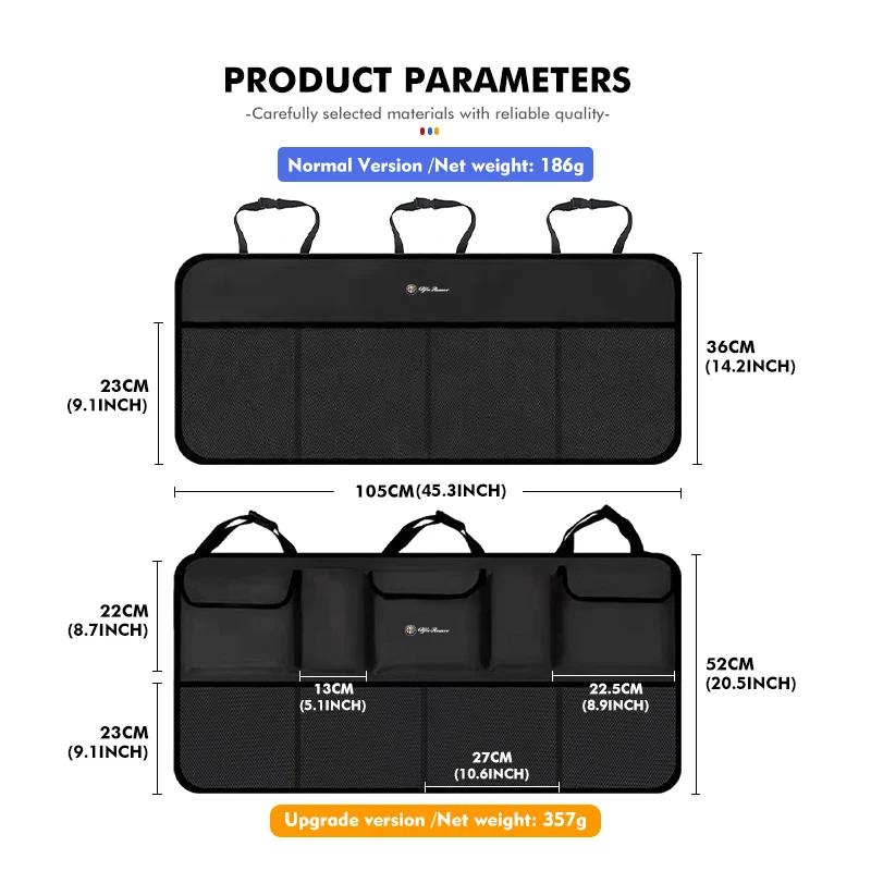 Car Stickers For Alfa Romeo For Alfa Romeo Oxford Cloth Multi-Pocket Car Trunk Organizer Storage Bag Auto Accessories 159 Giulie