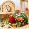 Guinea Pig Hideout Bed 2 Pack Warm Plush Small Pet Sleeping Cave 8x8in