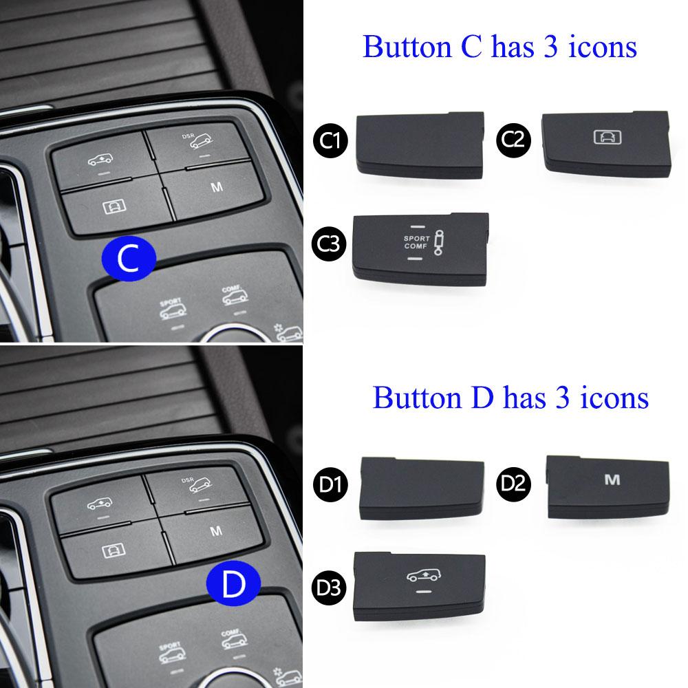 Автомобильная многофункциональная кнопка подвески по высоте DSR регулировка вспомогательных ключей для Mercedes BENZ ML GL GLS GLE W166