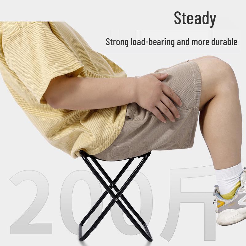 Портативный складной стул для улицы для путешествий, кемпинга, рыбалки и стояния в очереди.