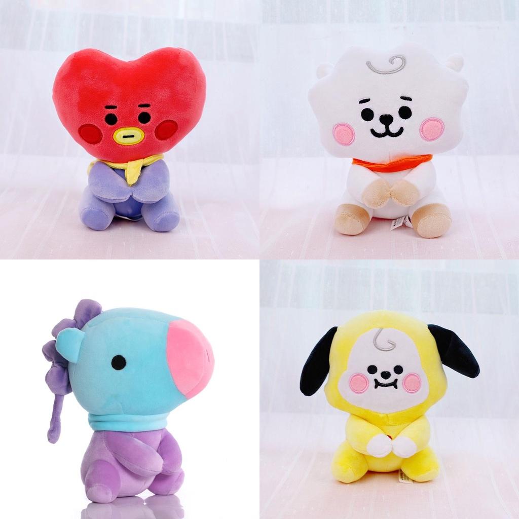 Очаровательная Kpop Bts Bt21 Коллекция Плюшевых Игрушек Сидячих Кукол с Татой Куки Чимми Койей Шуки Мангом