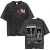 Alvaro Diaz Sayonara Album Vintage Washed T Shirts Mens Clothing Hip Hop Oversized Short Sleeve Tshirt Casual Cotton Tshirts
