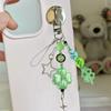 Stylish Lucky Clovers Phone Charm Handmade Craft Supplies Resin and Alloy Phone Chain for Bags and Adults Daily Use