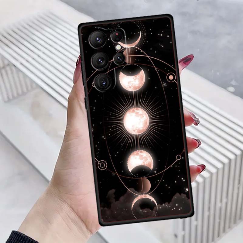 Чехол для телефона с узором «Космическое звездное небо» для Samsung Galaxy S26 S25 S24 S23 S22 S21 S20 Ultra Plus FE 5G, черный, мягкий ТПУ