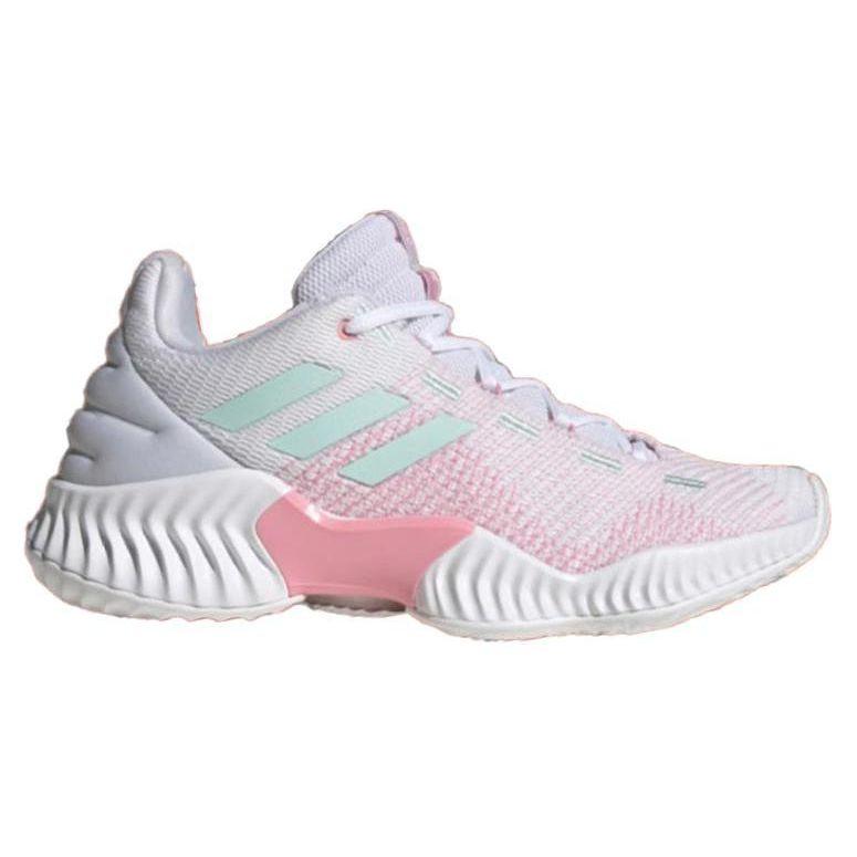 Adidas Pro Bounce 2018 Comfortable Sports Non-Slip Durable Low-Top Basketball Shoes Unisex Sneakers Pink White IG4494