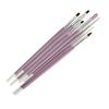 7Pcs Nail Brush Set Pink Handle Liner UV Gel Acrylic Painting Cuticle Remove Nail Painting Tool