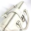 Dior Сумка с логотипом D Верхняя ручка Ширина сумки Пряжка D Ручная сумка Кожа Белый