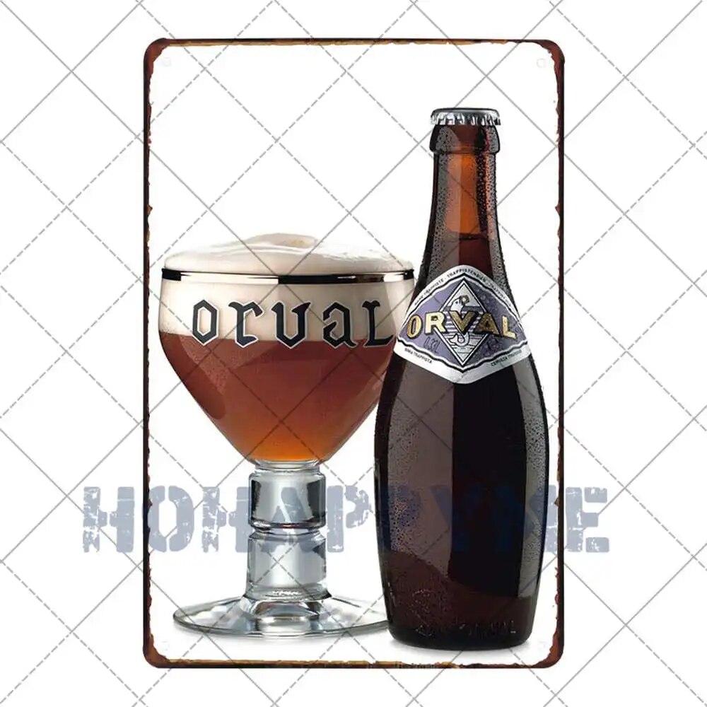 Belgian Beer Vintage Metal Tin Painting Signs Poster Plates Decoration Bar Pub Club Cafe Wall Iron Stickers Retro Plaque 20x30cm