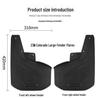 Chevrolet Colorado 2023-2025 Large Leather Mud Flaps with Fender Flares