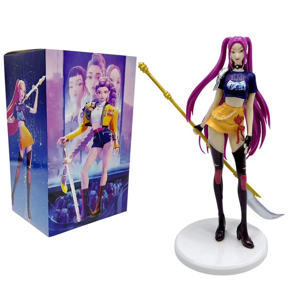 Новый Аниме K-pop Охотник на демонов Кукла Игрушка Руми Мира Зои Персонаж ПВХ Модель Украшение Игрушка Поклонники Подарок на день рождения