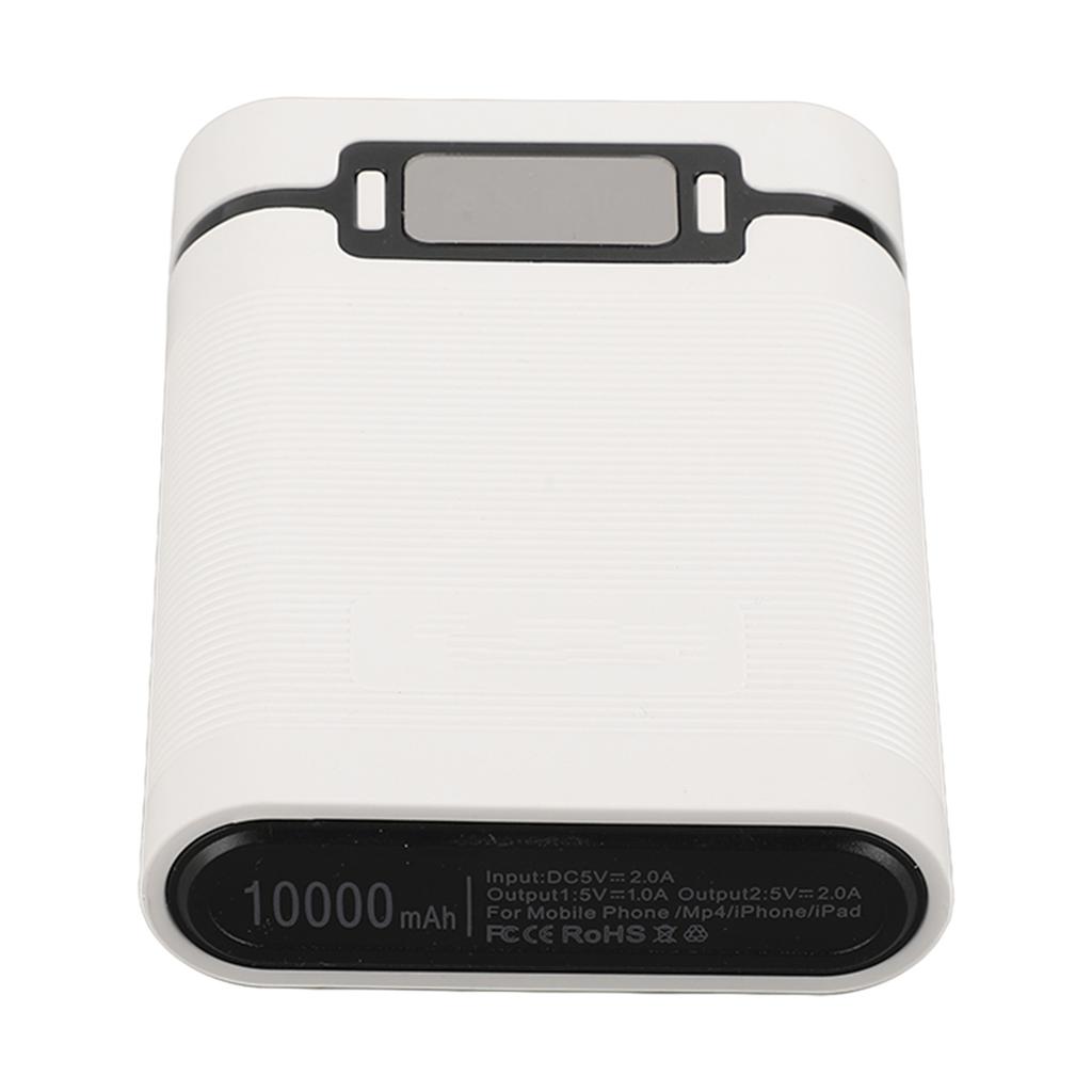 Внешний корпус зарядного устройства для аккумуляторов, 4 шт., 18650, два USB-порта, функция светодиода без пайки, портативное устройство для самостоятельного использования