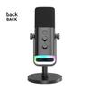 Fifine AM8 RGB Динамический микрофон с шумоподавлением для игр, стриминга и настольного использования