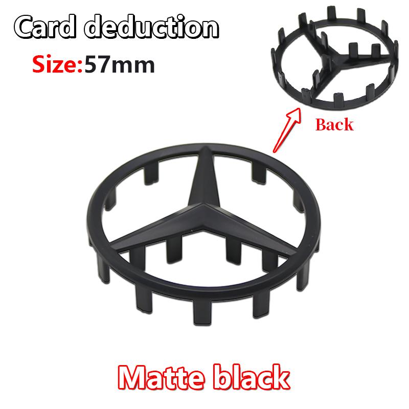 CRX1 52mm 57mm Pins Sticker Car Steering Wheel Emblem Badge For Mercedes Benz C E S Class CLA CLS W212 W205 W204 Styling Accessories