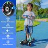 2-Pack Scooter Replacement Wheels 80mm  LED Light-Up Rear Wheels with ABEC-7 Bearings, Durable PU Material, Compatible with Mini and Maxi Scooters, S