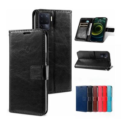 Роскошный кожаный чехол-книжка для Realme 8 9 14 Pro C63 C61 C33 C51 OPPO A40 A74 A54 A78 A79 5G A57 A77 A16 A53 A60 A17 Reno 13 Обложка-кошелек Coque